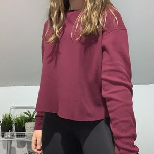 maroon long sleeve